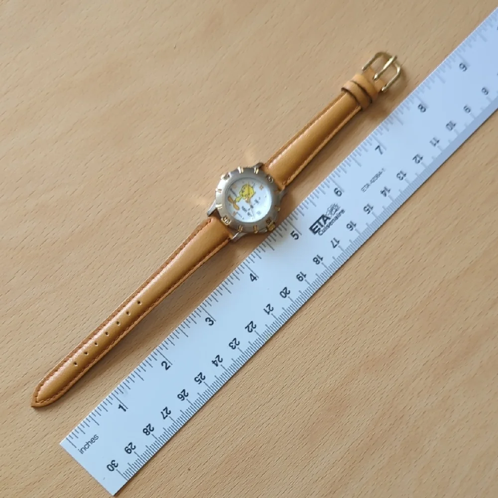Tweety Bird Quartz Watch with Tan Leather Strap